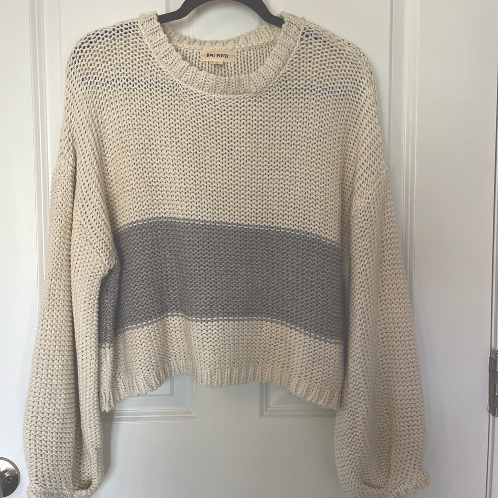 Rag Poets cropped sweater size L